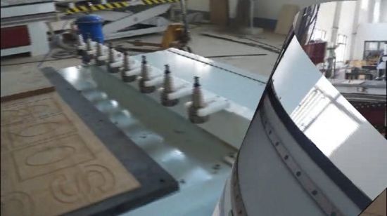 Máquina barata de grabado de cambio de herramienta S100 Atc de China para fabricación de puertas