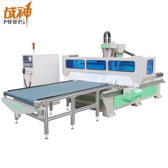 Máquina de CNC de anidamiento de muebles de panel / máquina de grabado de madera CNC